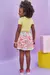 Conjunto Infantil de Blusa em Canelado Mauí e Saia em Sarja Ônix com Elastano (com Shorts Embutido) - Kukiê 78510 na internet