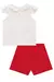Imagem do Conjunto Infantil de Blusa Branco em Cotton e Short em Viscose Slub - Kukiê 77982
