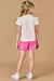Conjunto Infantil de Blusa em Meia Malha e Short Saia em Molevisco- Kukiê 78494 - comprar online