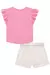 Conjunto Infantil de Blusa em Meia Malha e Shorts em Moletom Linho Kukiê 74170 - loja online