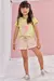 Conjunto Infantil de Blusa em Meia Malha e Shorts em Moletom Linho- Infanti- 77383 na internet