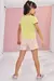 Conjunto Infantil de Blusa em Meia Malha e Shorts em Moletom Linho- Infanti- 77383 - Looks Babilice
