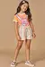 Conjunto Infantil de Blusa em Meia Malha e Shorts em Moletom Linho.- Kukiê 77952 - comprar online