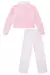 Conjunto de Jaqueta Boxy em Pelo Carneirinho e Calça Wide Leg em Moletom Linho - Kukie 71625 - loja online