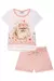 Conjunto Infantil em Cotton Linho e Shorts em Malha Power 76053 Kukiê - Looks Babilice
