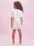 Conjunto Infantil Blusa e Saia com Tulê Bordado Minie Mouse (Short Embutido) Animê N3483 - Looks Babilice