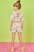 Macaquinho Curto ROSA Infantil Bichinhos - Kukie Ref 60244 - Looks Babilice