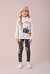 Conjunto Infantil Blusa Mangas Longas e Legging Estampado- MOMI H6134 na internet