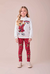 Conjunto Infantil Blusa Mangas Curtas e Legging Estampado- MOMI H6194 na internet