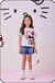 Blusa Infantil Branco Manga curta HELLO KITTY H6583 Momi - comprar online