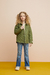 Jaqueta Infantil Menina VERDE CARGO - Momi - Looks Babilice