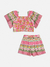 Conjunto Infantil Curto Menina com Shorts FLORES E LAÇO - Momi na internet