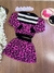 Conjunto Infantil Casaco Com Saia Em Tricot Animal Print - Momi- H5399