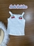 Regata Infantil Alcinhas e bordado cereja -Momi H5430