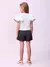 Blusa Infantil Babados na Manga com Renda -Momi H5556 - Looks Babilice