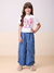 Calça Jeans Infantil Detalhe Ajustável Lateral Barra - MOMI H5557 - comprar online