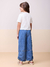 Calça Jeans Infantil Detalhe Ajustável Lateral Barra - MOMI H5557 na internet