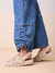 Calça Jeans Infantil Detalhe Ajustável Lateral Barra - MOMI H5557 - Looks Babilice