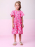 Vestido Infantil em Malha com Estampas Mangas Morcego - MOMI- H5581 - comprar online