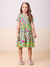 Vestido Infantil Estampado Carinhas Mangas Curtas - MOMI H5586 - comprar online
