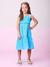 Vestido Infantil em Linho Bordado Alças Saia Babado - MOMI- H5589 - comprar online
