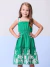 Vestido Infantil Momi Verde Babado - Momi - h5603 - Looks Babilice