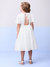 Vestido Infantil Lese Bordado e Laço Cintura- Momi - H5606 na internet