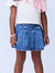 Shorts-Saia Jeans Infantil Estilo Colegial- Momi - H5612 - Looks Babilice