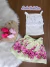 Conjunto Infantil Blusa de Laise com Babado e Saia Floral - MOMI H5682