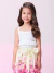 Conjunto Infantil Blusa de Laise com Babado e Saia Floral - MOMI H5682 - Looks Babilice