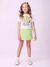 Conjunto Infantil Blusa Manga Curta e Saia Short - MOMI- H5691 - comprar online