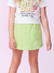 Conjunto Infantil Blusa Manga Curta e Saia Short - MOMI- H5691 - loja online