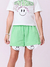 Conjunto Infantil Short Carinha e Blusa Manga Curta- MOMI H5695 - loja online