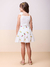 Conjunto Infantil Branco Bordado Flores - MOMI H5699 na internet