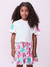 Conjunto Infantil Saia Estampada e Blusa Manga Morcego- MOMI H5700 - Looks Babilice