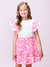 Conjunto Infantil Blusa Babado com Estampa Floral- MOMI H5702 - Looks Babilice