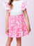 Conjunto Infantil Blusa Babado com Estampa Floral- MOMI H5702 - loja online