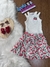 Conjunto Infantil Regata com Strass e Saia Bordado em Paetê -MOMI H5718