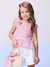 Imagem do Conjunto Infantil Blusa Alças Ajustáveis e Short- MOMI H5722