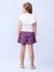 Conjunto Infantil Blusa Babado e Short Azul com Estampa - MOMI H5728 na internet