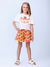 Conjunto Infantil Blusa Manga Curta e Short Estampado - MOMI H5740 - comprar online