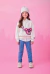 Blusa Infantil Mangas Longas Moleton Bolsinha 3D- MOMI - H5757 na internet