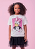 Blusa Infantil Mangas Curtas Daisy Duck Laço Disney- MOMI - H5917 na internet