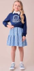 Vestido Infantil Mangas Longas Urso- Momi -H5965 na internet