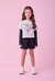 Conjunto Infantil Blusa e Short Fashion Girls- MOMI - H6545 na internet