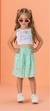 Conjunto Curto Infantil Menina com Cropped e Bermuda YOUR HAPPY - Mon Sucré - comprar online