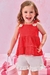 Conjunto Infantil Menina Vermelho Ursinho - Kukie 77530 - comprar online