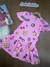 Vestido Infantil Listras e Estampas Mangas Curtas -MOMI J5893