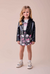 Conjunto Hello Kitty Infantil Blusa e Saia-Short Estampa da Marca- MOMI - J6784 na internet