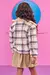 Jaqueta Infantil Bomber em Pelo Xadrez Kukiê 71401 - Looks Babilice